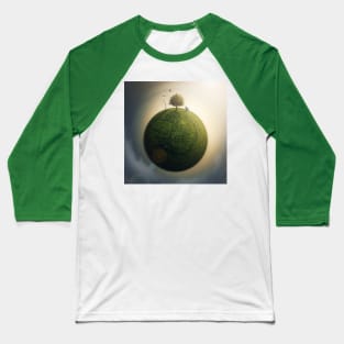 Surreal green planet Baseball T-Shirt